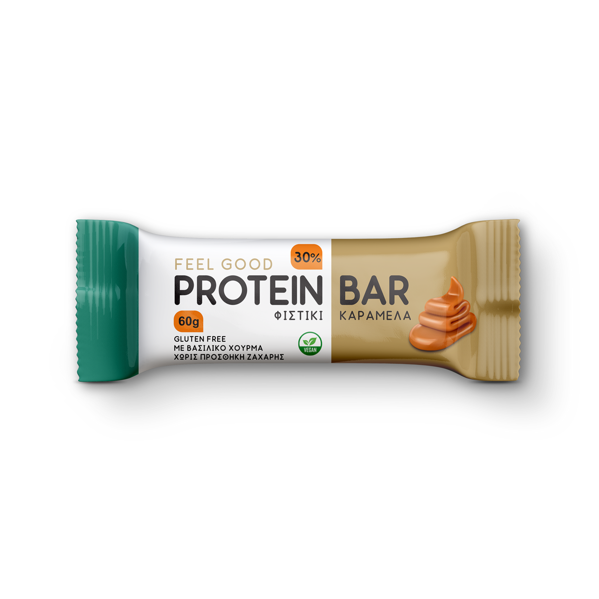 Feel Good Peanut Caramel Protein Bar (60g each - box of 12)