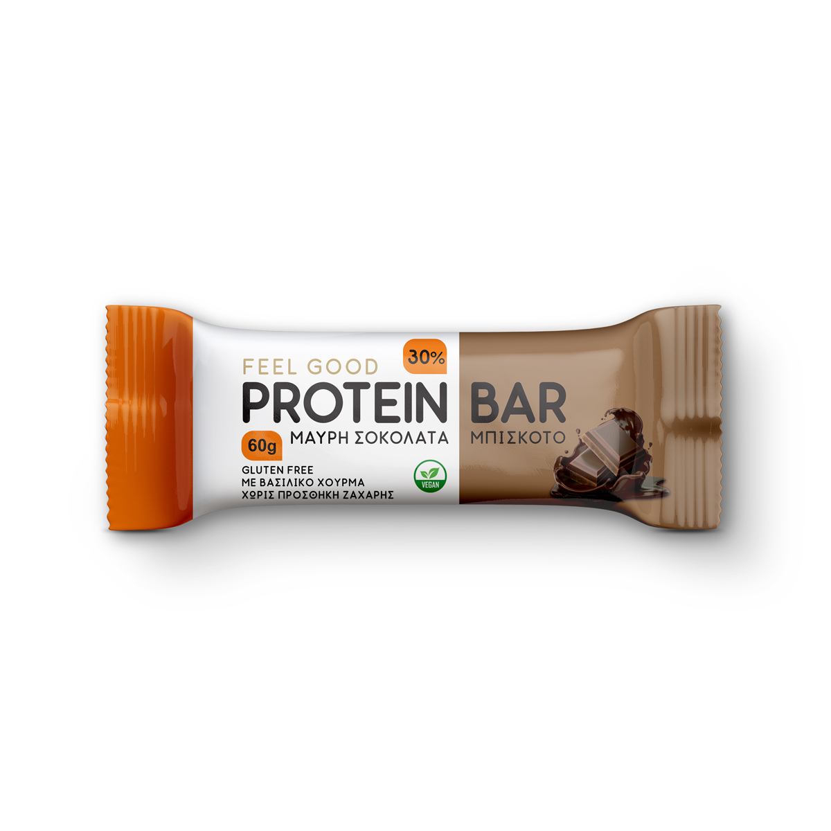 Feel Good Dark Chocolate Biscuit Protein Bar (60g each - box of 12)